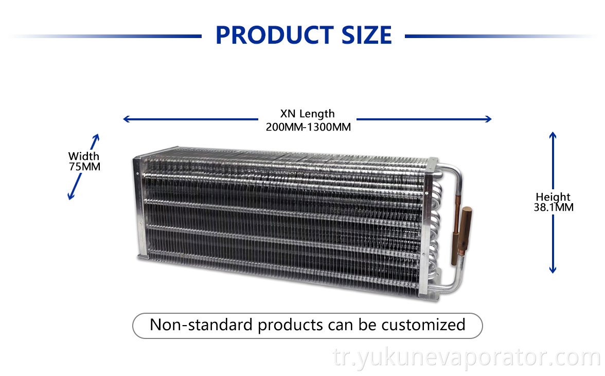 Soğutma havası soğutmalı bakır tüp Refrigeration Air Cooled Copper Tube